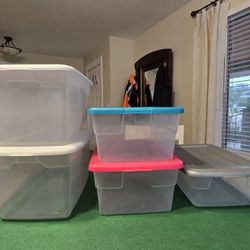 Sterilite Storage Bins w/Snap On Lids