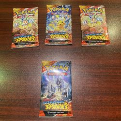 Pokemon surging sparks single packs