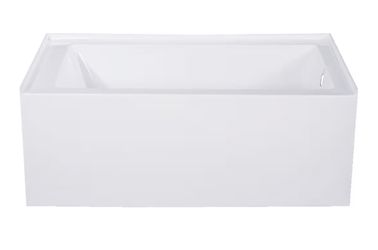 Kingston Brass VTAP543022R Aqua Eden Alcove Tub, White