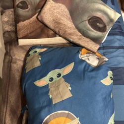 Baby Yoda Twin Size Bed Set 