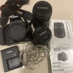 Canon Rebel T3 w/ 18-55MM Lens And 55-250MM Lens