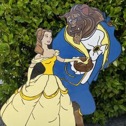 Christmas Cutouts Yard Art Decorations Beauty And The Beast