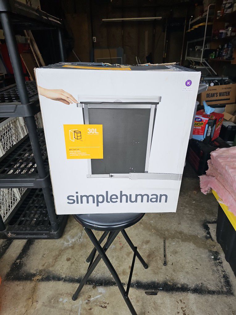 Simple Human 30L Pull Out Trash Can 