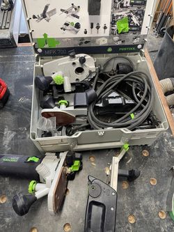 Festool MFK 700 Edge Banding Trim Setup