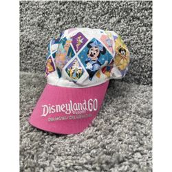 Disneyland Resort 60TH Diamond Anniversary Pink Youth Adjustable Baseball Hat