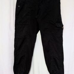 Supplies By Unionbay Woman's Black Cargo Jogger Casual Utility Pants Size 4
