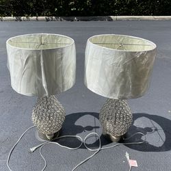 Elegant Designs LT1052-CHR Elipse Crystal Pinned Decorative Gourd Accent Table Lamp, Chrome