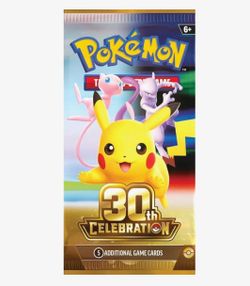 30th celebrations booster packs pokemon cards charizard mewtwo mew pikachua