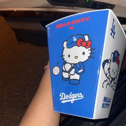 Hello Kitty Dodgers Popcorn bucket 