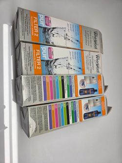 4 X Brand New Whirlpool FILTER2 Refrigerator Water Filter-W10413645A