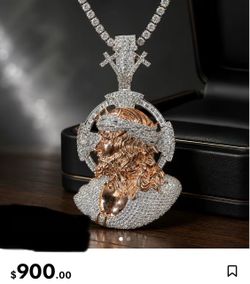 Moissanite Jesus Pendant