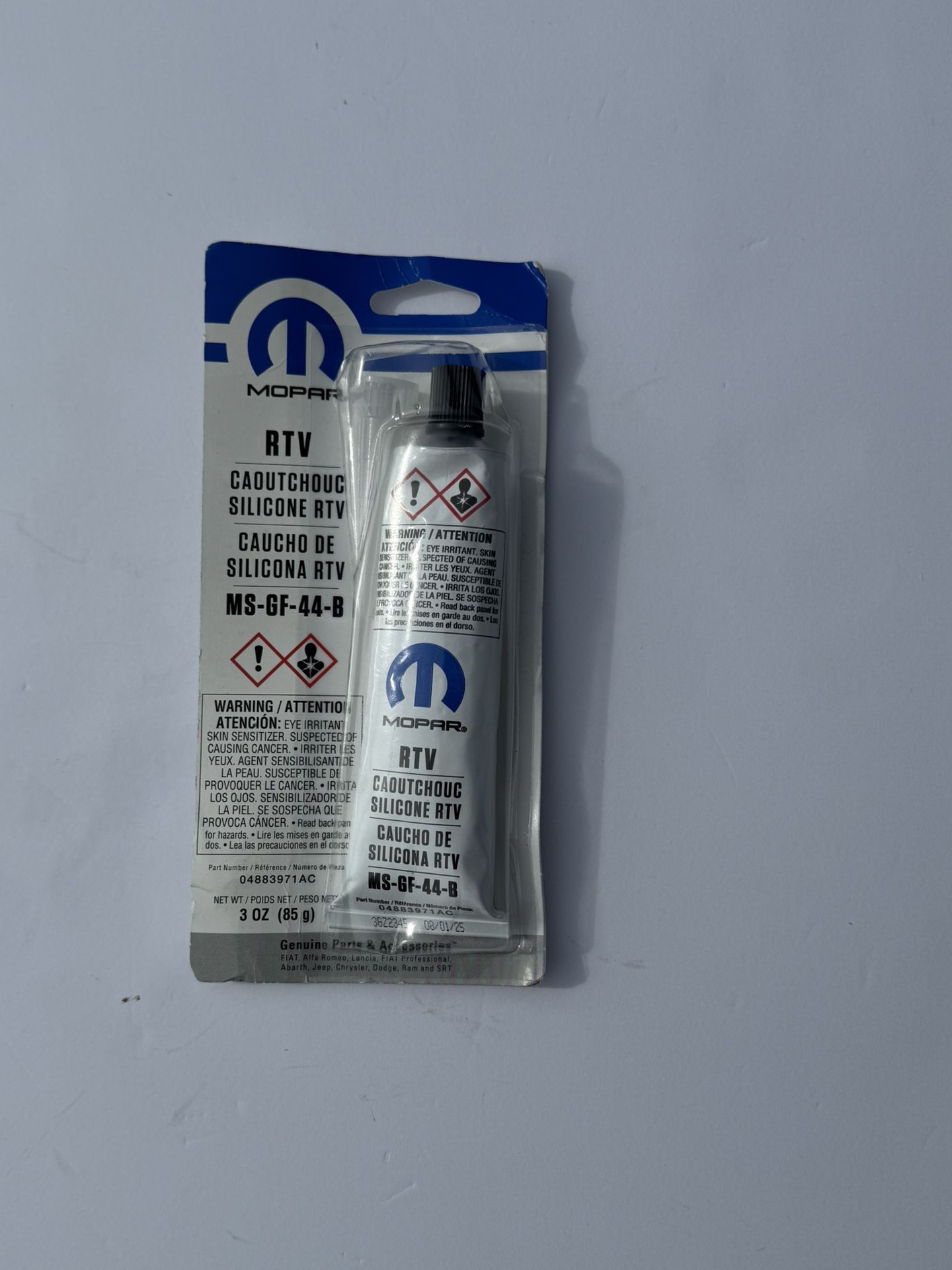(1)New Genuine Mopar RTV Silicone Sealant MS-GF-44-B, 0(contact info removed)AC