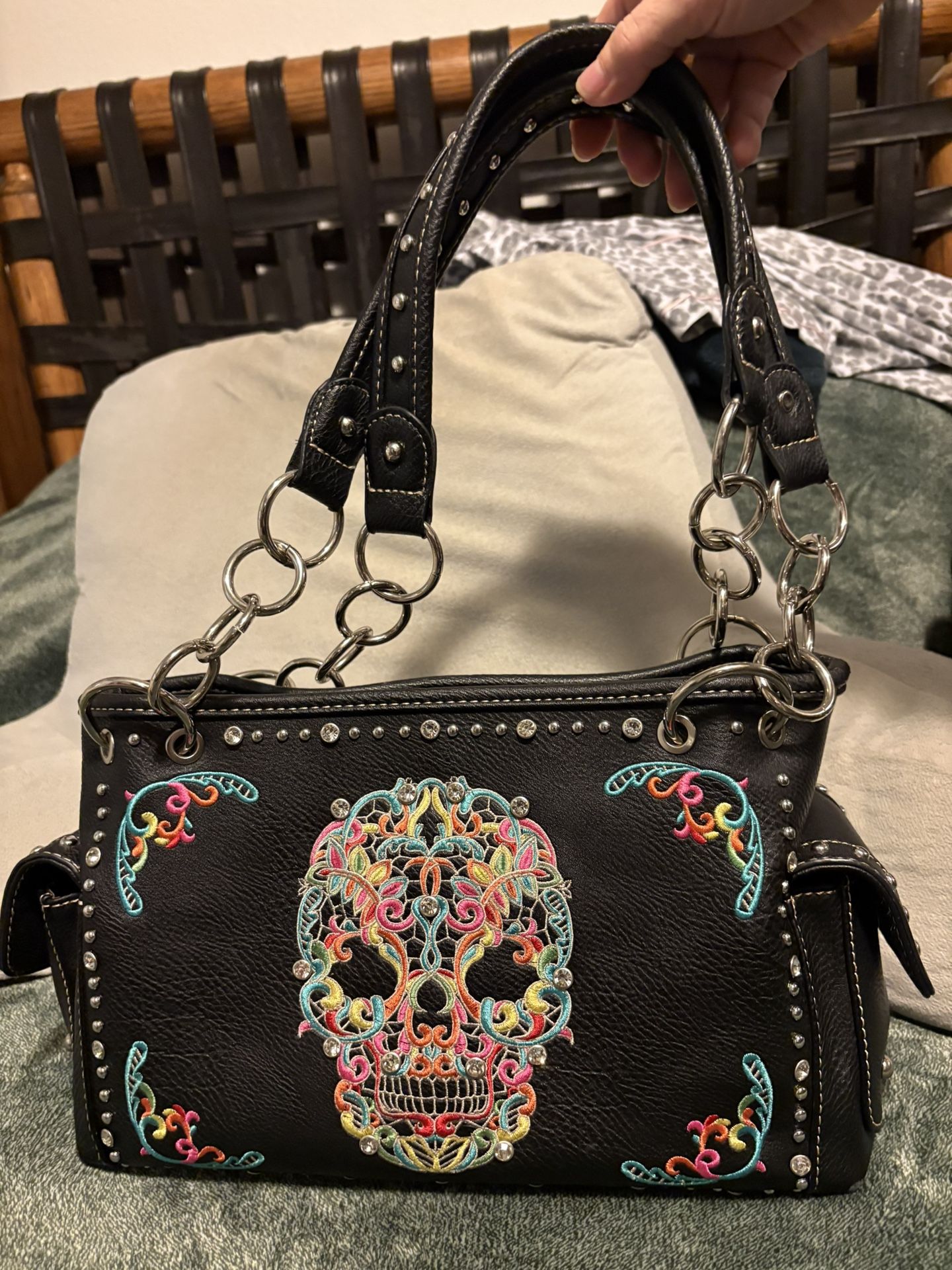 Montana West Sugar Skull Conceal Carry Purse