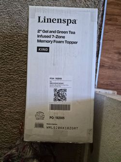 Memory foam topper for king