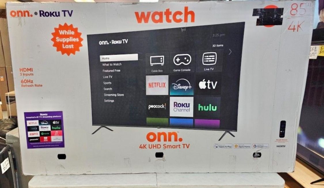 85 Tv $55 down on financing free delivery six month warranty
