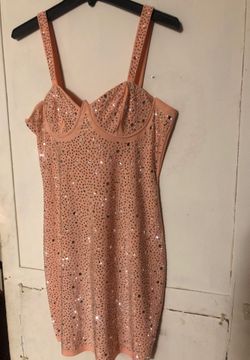 Pink sparkly dress