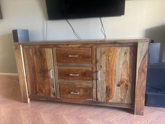 Solid Wood entertainment center