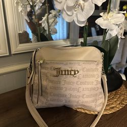 Juicy Couture Beige Monogram Crossbody Bag – New Juicy Couture Beige Monogram Crossbody With Tags (NWT)