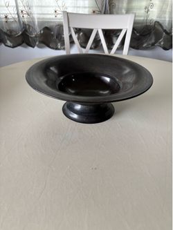 Metal Pedestal Bowl