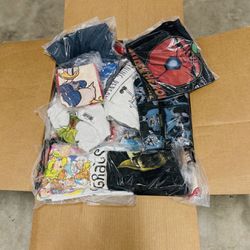 Wholesale Box, 72pc ( $0.81 A UNIT ) Mixed Disney Marvel, DC, Star War T-shirts