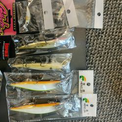 Bass Fishing Lures Jerkbait Whopper Plopper Senko Flukes