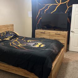 Queen Bed And 60” TV 