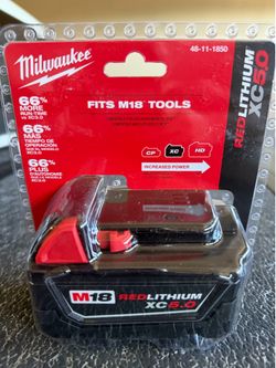 Milwaukee M18 18-Volt 5.0 Ah Lithium-Ion XC Extended Capacity Battery Pack