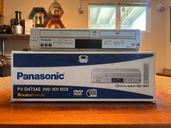 Panasonic PV-D4734S DVD/VCR Combo Player Recorder For Parts Repair w/Box