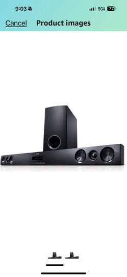 LG Sound Bar And Subwoofer