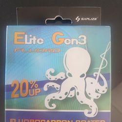 lite Gen3 Fishing line 100% Fluorocarbon Coated 6lb-22lb 10LB/0.26mm/110Yds ;