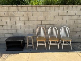 Free furniture TV stand, chairs, stool