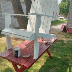 White Adirondack Chair 