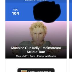 Machine gun Kelly - Mgk Concert Tickets 2x