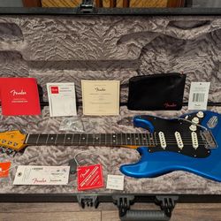 Fender American Ultra II Stratocaster Electric Guitar - Noble Blue, Ebony Fingerboard