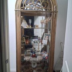 Free Tall  Gold Curio