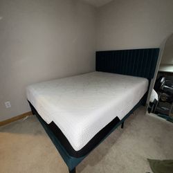 Beautiful Green Queen Sized Bed Frame