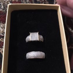 Wedding Ring Set For Sale Real Gold And Diamonds 