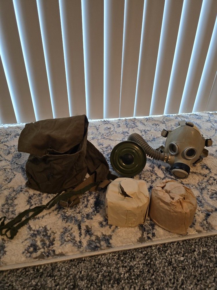 Child's Gas Mask GP-5 with 4 Filter Soviet Russian Vintage