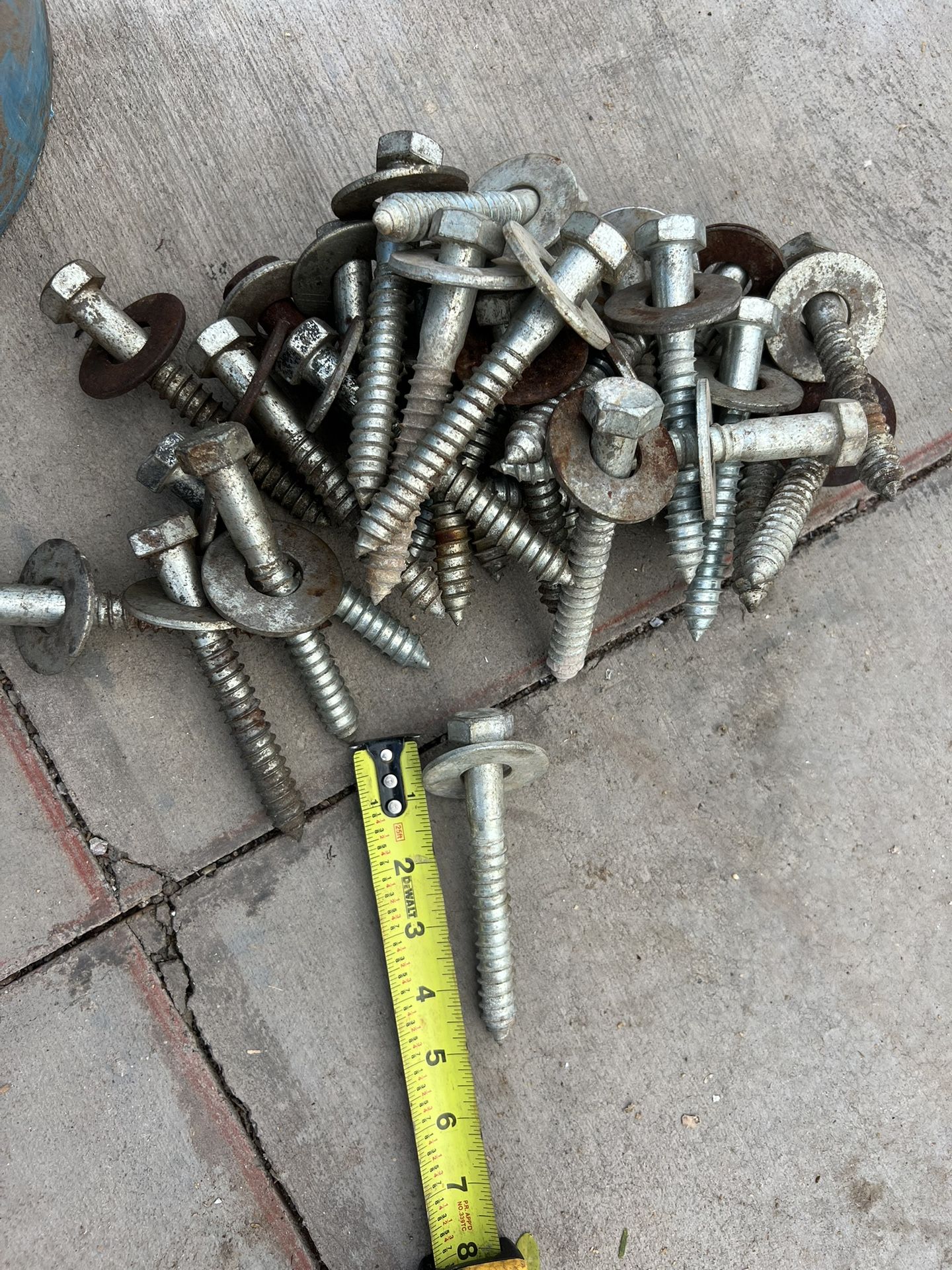 50 Wood Screws 5” Long X 5/8