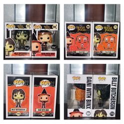 Funko Pop DISNEY HOCUS POCUS Billy Butcherson & Dani w/Binx Exclusives 