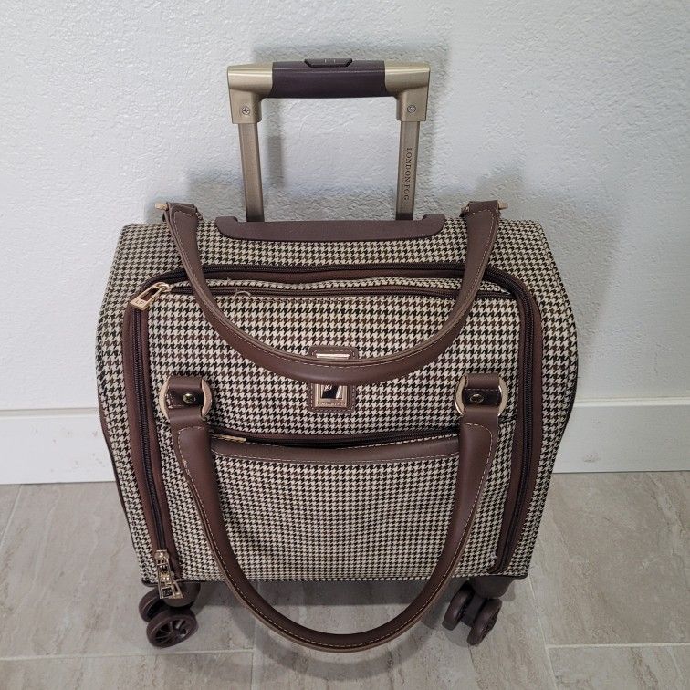 🔥 London Fog Travel Baggage Rolling Carry-On 16x9x16 TSA Approved 360° Spin Wheels Luggage Suitcase Lightweight Hardside