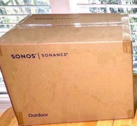 Sonos Outdoor Speakers (Black) x2 Speakers Brand New Sealed. Warranty Included.  Model: OUTDRWW1BLK
