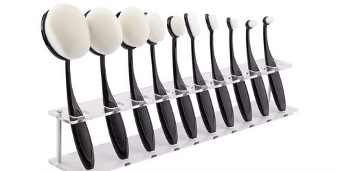 Oval Brush Acrylic Holder/Display NIP 3 available