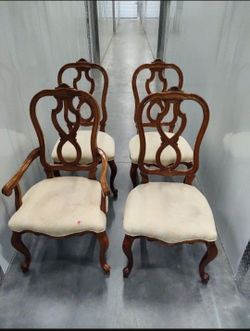 4  Dinner wood chairs
