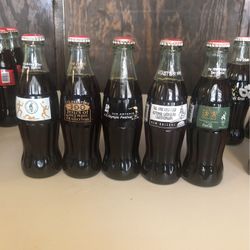 Collectible Coca Cola Glass Bottle - Advertising for Olympic Games 