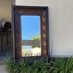 Large Brown Mirror 