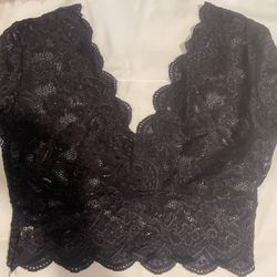 Lace Crop Top, Lingerie, New, Small