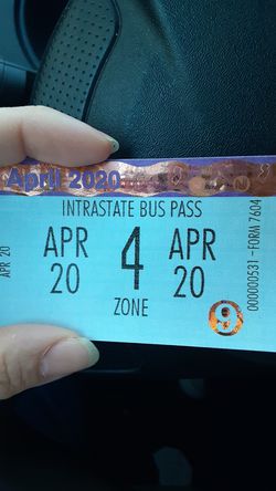 Nj 4zone bus pass(monthly l