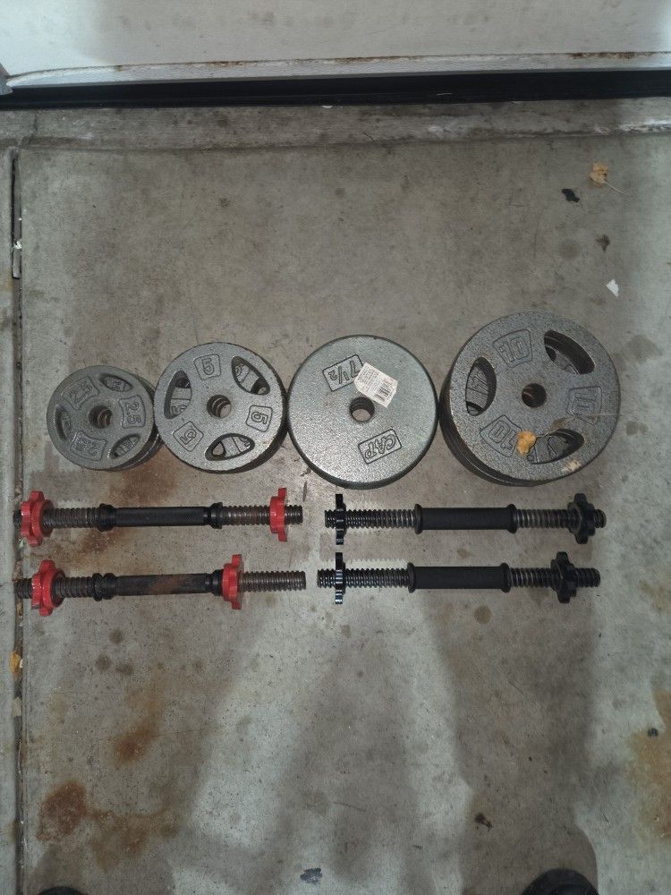 Dumbell Set With Weight Tree Stand