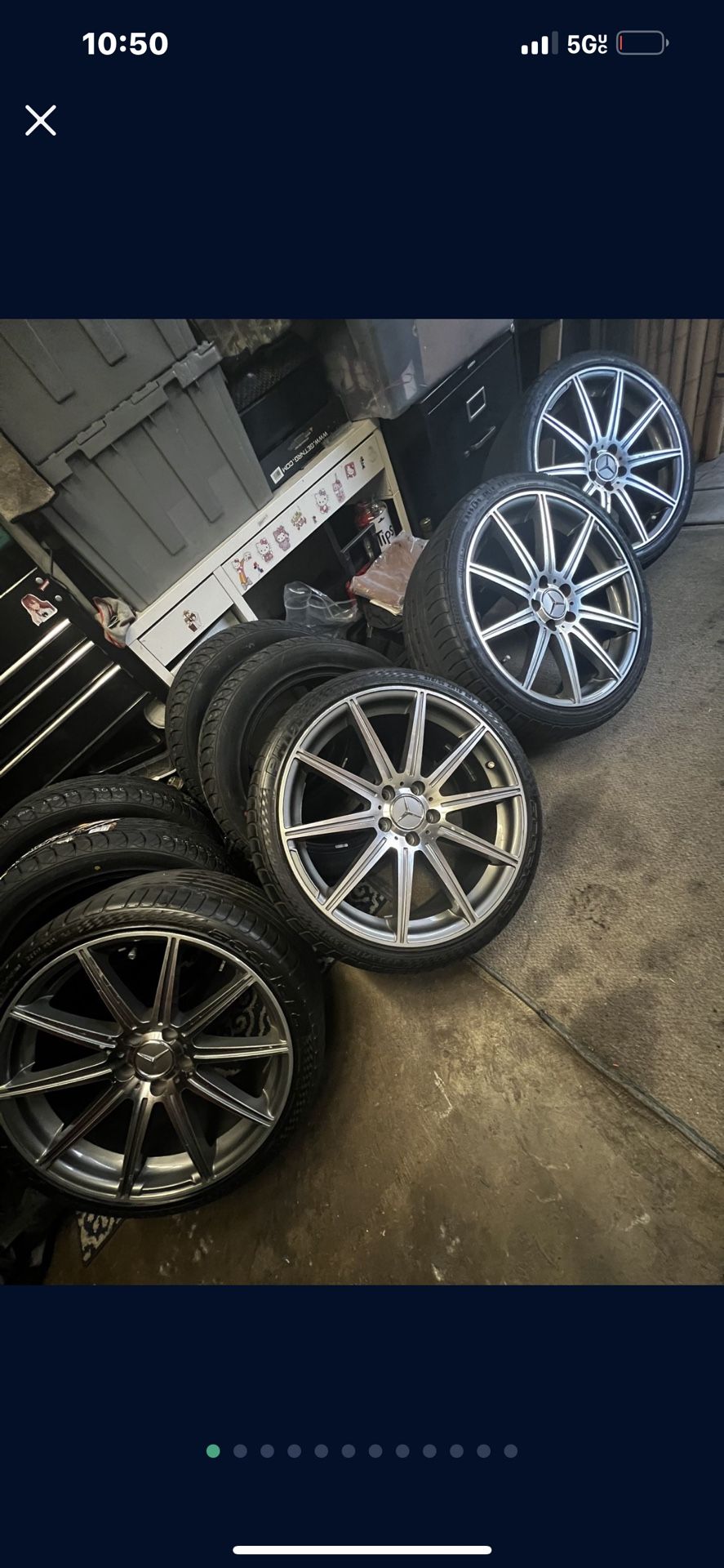 Rims For Only Mercedes Offset Wide In Back for Sale in Bell Gardens, CA ...